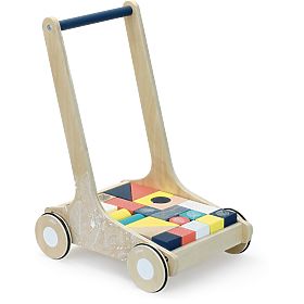 Vilac Fa kocsi színes kockákkal Canopée, Vilac