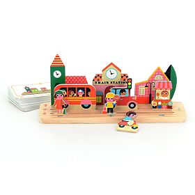 Vilac Fa logikai játék Állítsd össze helyesen! Város, Vilac