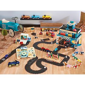 Vilac Fa Old Sport Compet autó sötétkék