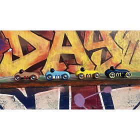 Vilac Fa Old Sport Compet autó sötétkék