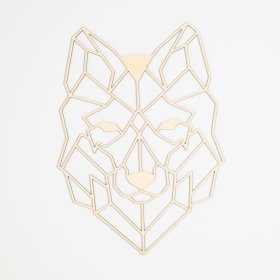 Fából készült geometrikus festmény - Wolf - különböző színekben, Elka Design