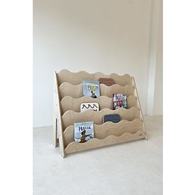 WAVE L könyvespolc - természetes