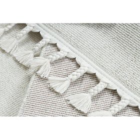 YOYO GD80 szőnyeg fehér/szürke - Tigris gyerekeknek, szerkezeti, érzékszervi rojtokkal