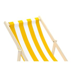 Strandszék Stripes - sárga-fehér