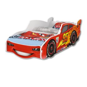 Villám McQueen autós ágy - piros, BabyBoo, Cars